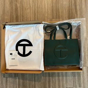 Telfar Medium Size Unisex Shopping Bag - Dark Olive